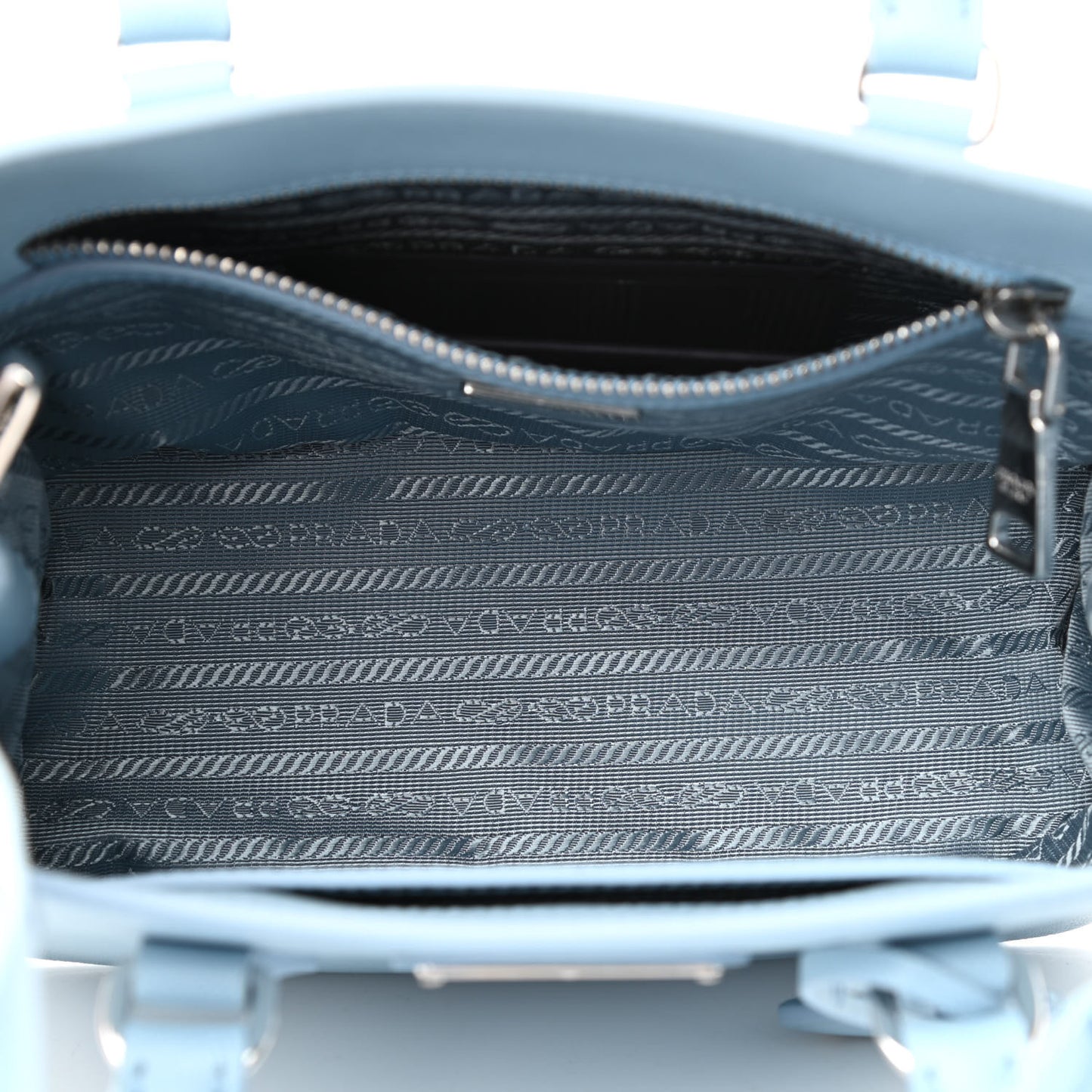 Saffiano Lux Micro Galleria Shoulder Bag Astrale