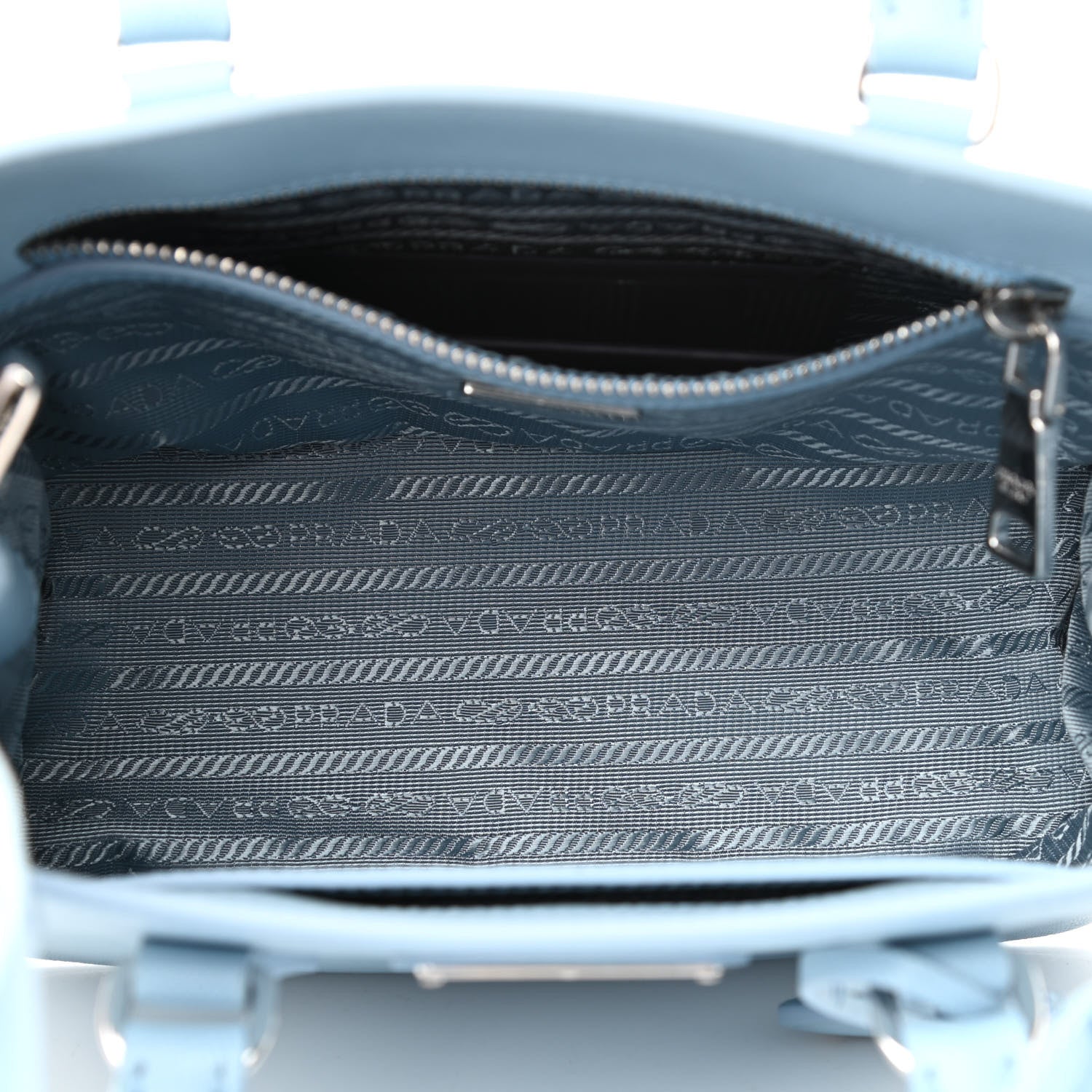Prada Saffiano Lux Micro Galleria Shoulder Bag Astrale 4 of 9