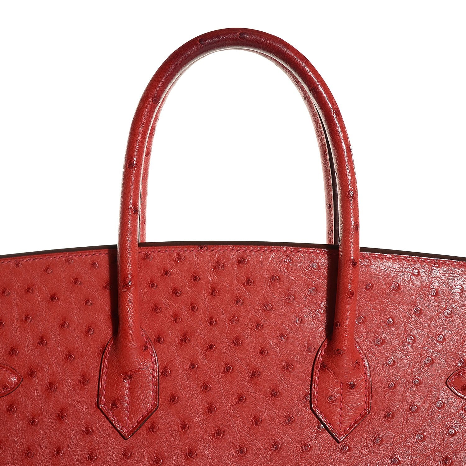 Hermes Ostrich Birkin 35 Rouge Vif 18 of 27