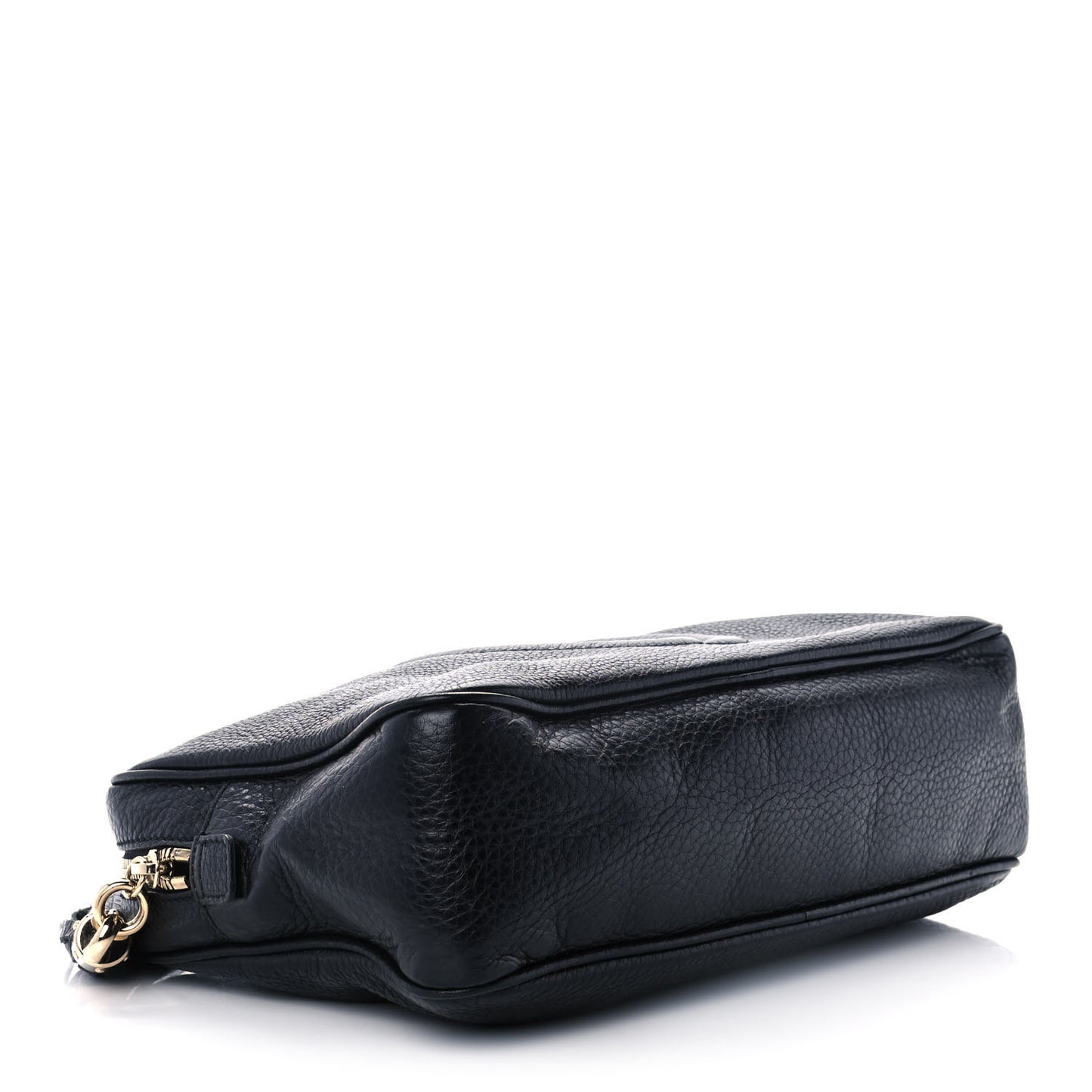 Pebbled Calfskin Small Soho Bowler Black