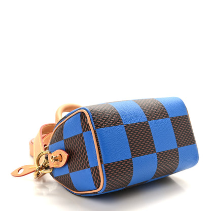 Louis Vuitton Damier Pop Speedy Bandouliere 18 Blue 3 of 8