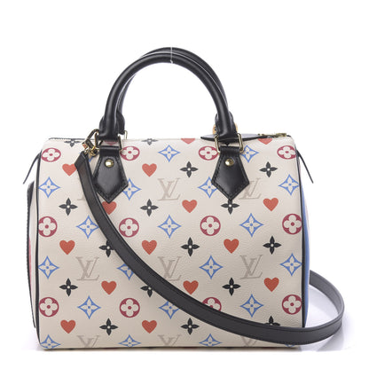 Louis Vuitton Game On Speedy Bandouliere 25 White 1 of 9