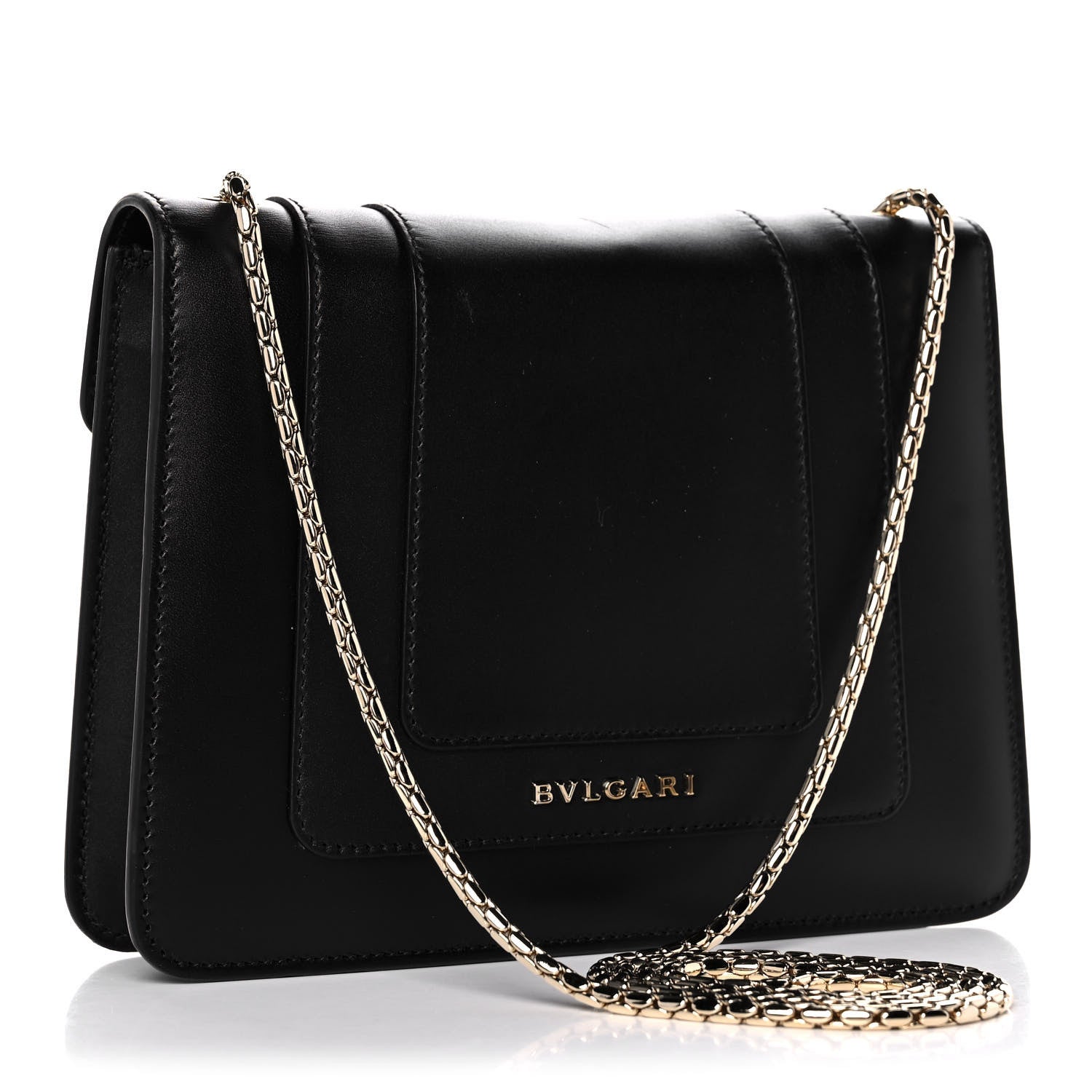 Bulgari Calfskin Serpenti Forever Crossbody Bag Black 3 of 14