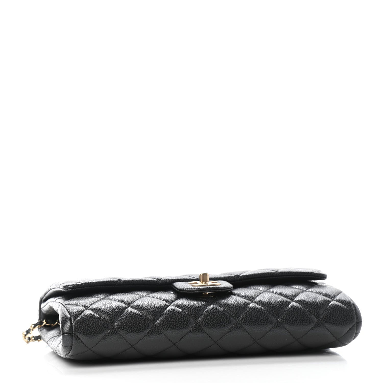 Chanel Caviar Quilted Clutch With Chain Flap Black 3 of 6