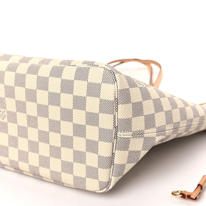 Louis Vuitton Damier Azur Neo Neverfull MM Rose Ballerine 9 of 10