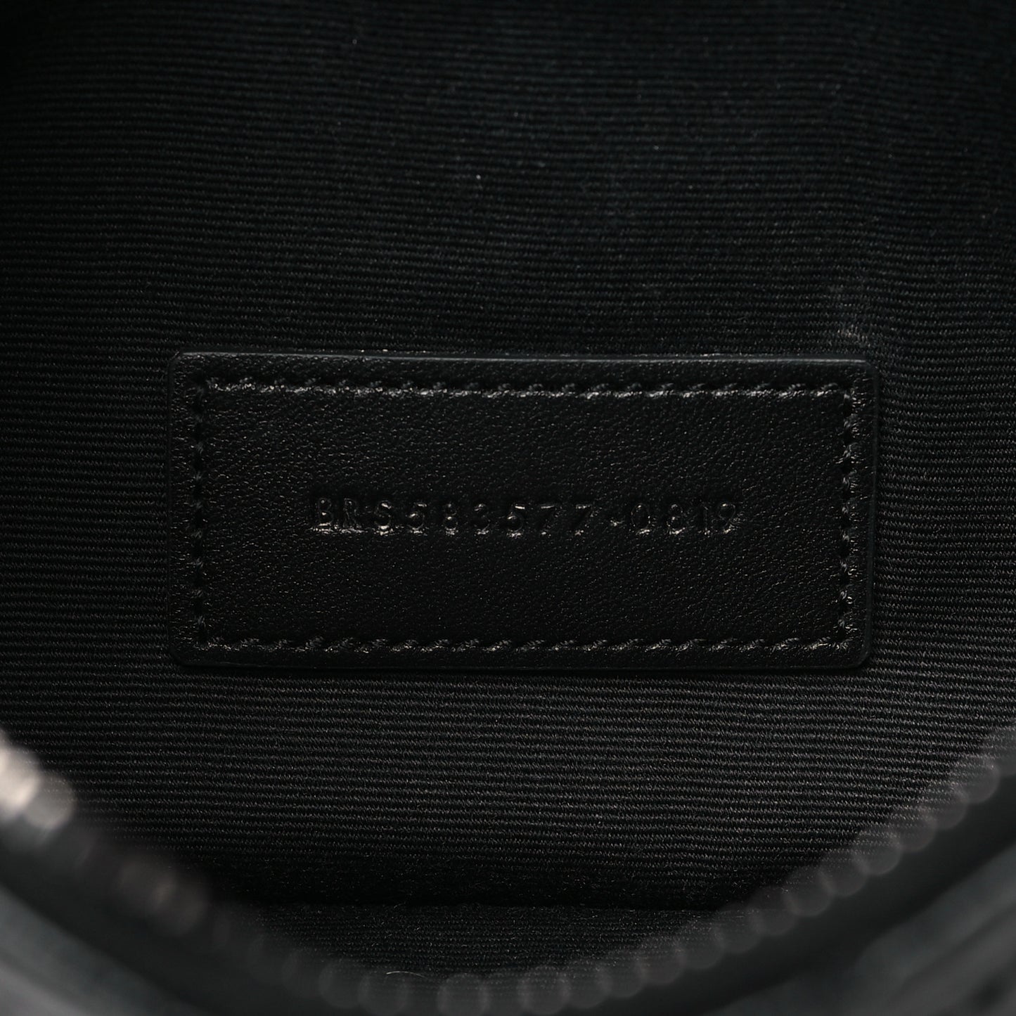 Crinkled Calfskin Matelasse Monogram Niki Bill Pouch Black