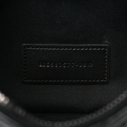 Saint Laurent Crinkled Calfskin Matelasse Monogram Niki Bill Pouch Black 7 of 8