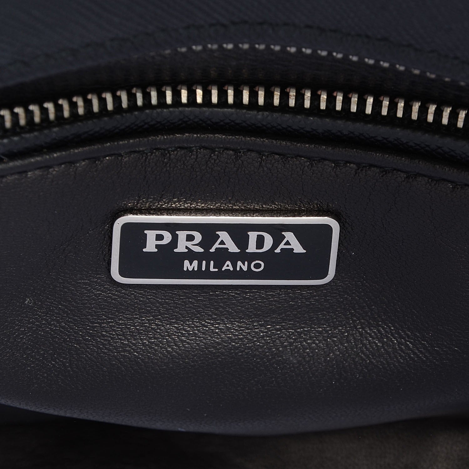 Prada Saffiano Face Art Shoulder Bag Alabaster Nero Black 7 of 9