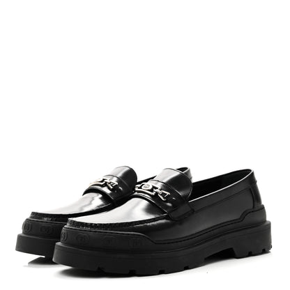 Gucci Sherlin Millennial Ribot Mens Platform Loafers 10 Black 4 of 9