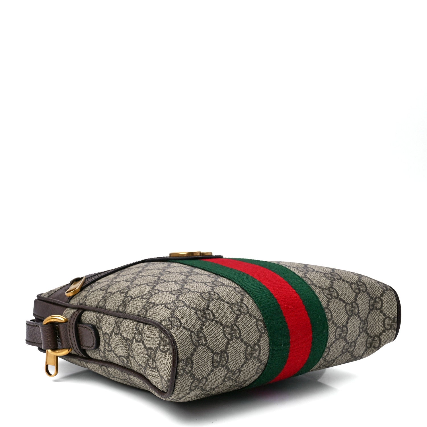 Gucci GG Supreme Monogram Web Small Ophidia Messenger Bag Brown 4 of 11