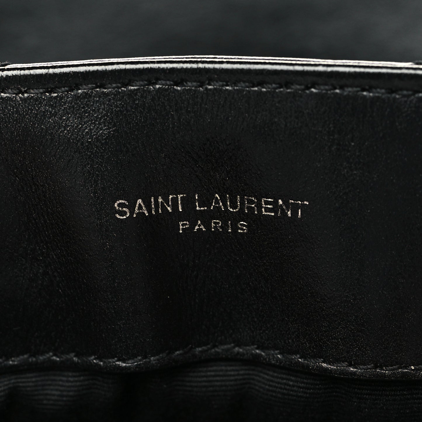 Calfskin Y Quilted Monogram Medium Loulou Chain Satchel Black