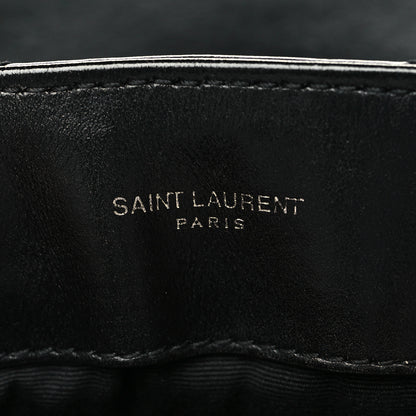 Saint Laurent Calfskin Y Quilted Monogram Medium Loulou Chain Satchel Black 6 of 9