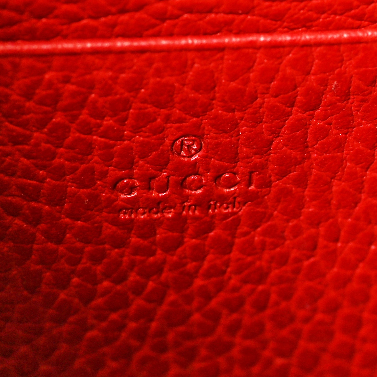 Calfskin Mini Dionysus Chain Wallet Hibiscus Red