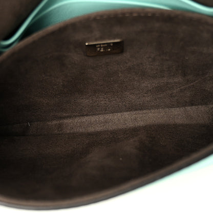 Fendi Nappa Rabbit Fox Fur Micro Buggie Baguette Tiffany 5 of 9