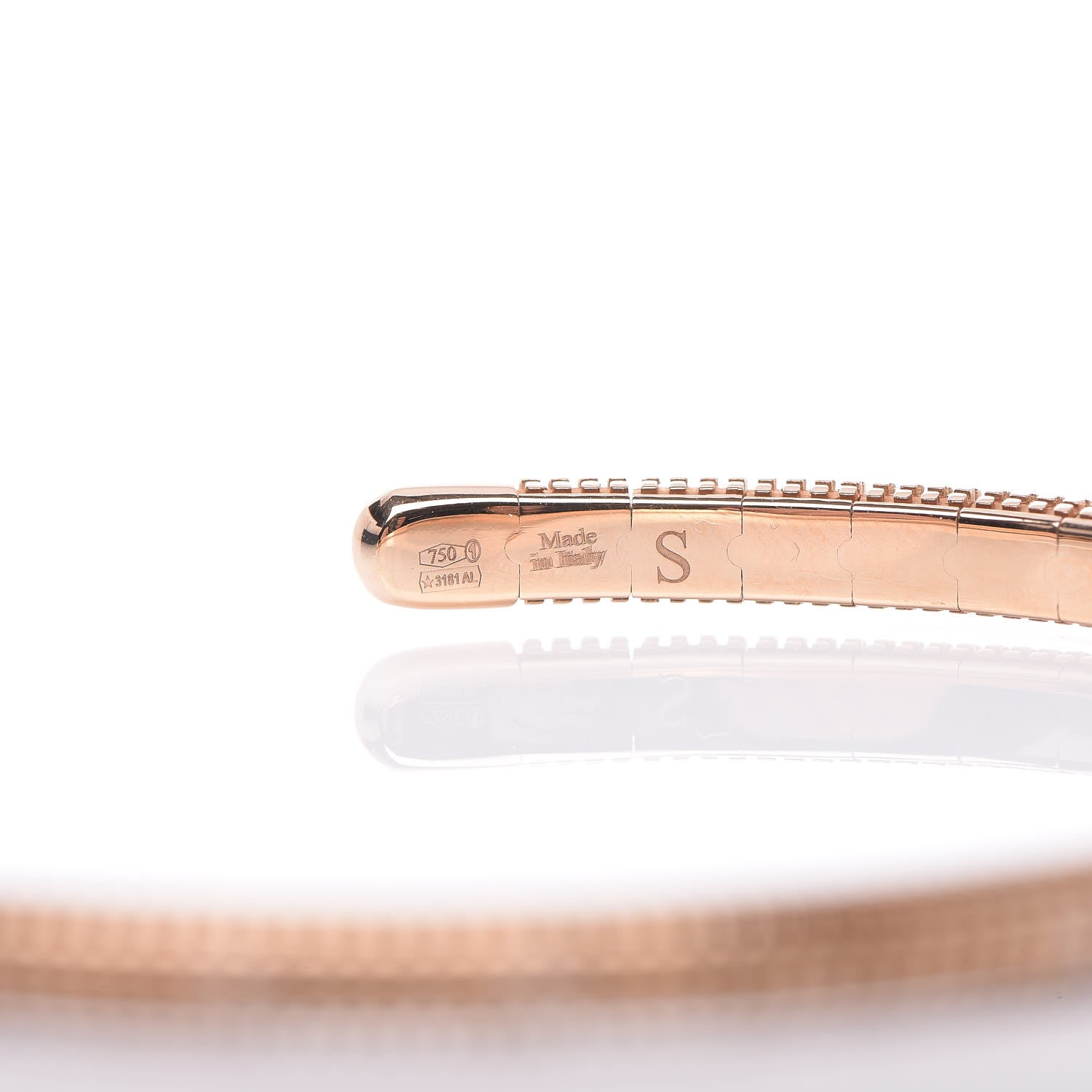 Damiani 18K Pink Gold Diamond Metropolitan Bracelet S 5 of 5