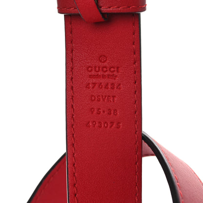 Gucci Calfskin Matelasse GG Marmont Belt Bag 95 38 95 38 Hibiscus Red 8 of 14
