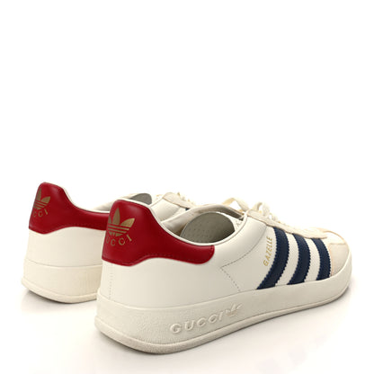 Gucci X ADIDAS Suede Madeira Demetra Mens Gazelle Sneakers 11.5 Mystic White Off White Blue Agata 4 of 10
