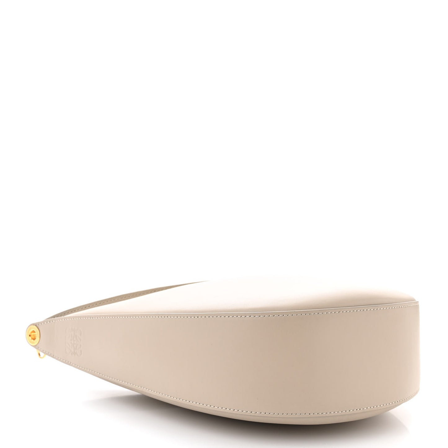 Satin Calfskin Jacquard Small Luna Bag Oat