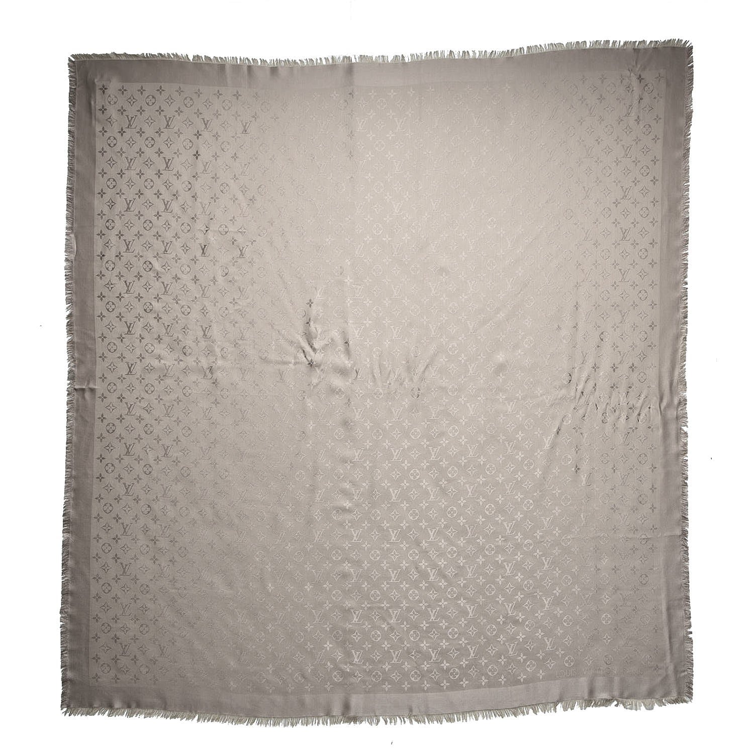 Louis Vuitton Silk Wool Monogram Shawl Verone 1 of 6