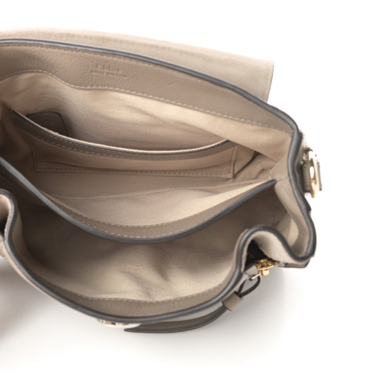 Calfskin Mini Faye Day Shoulder Bag Motty Grey