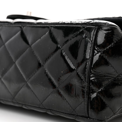 Chanel Patent Quilted Maxi Double Flap Black 10 of 22