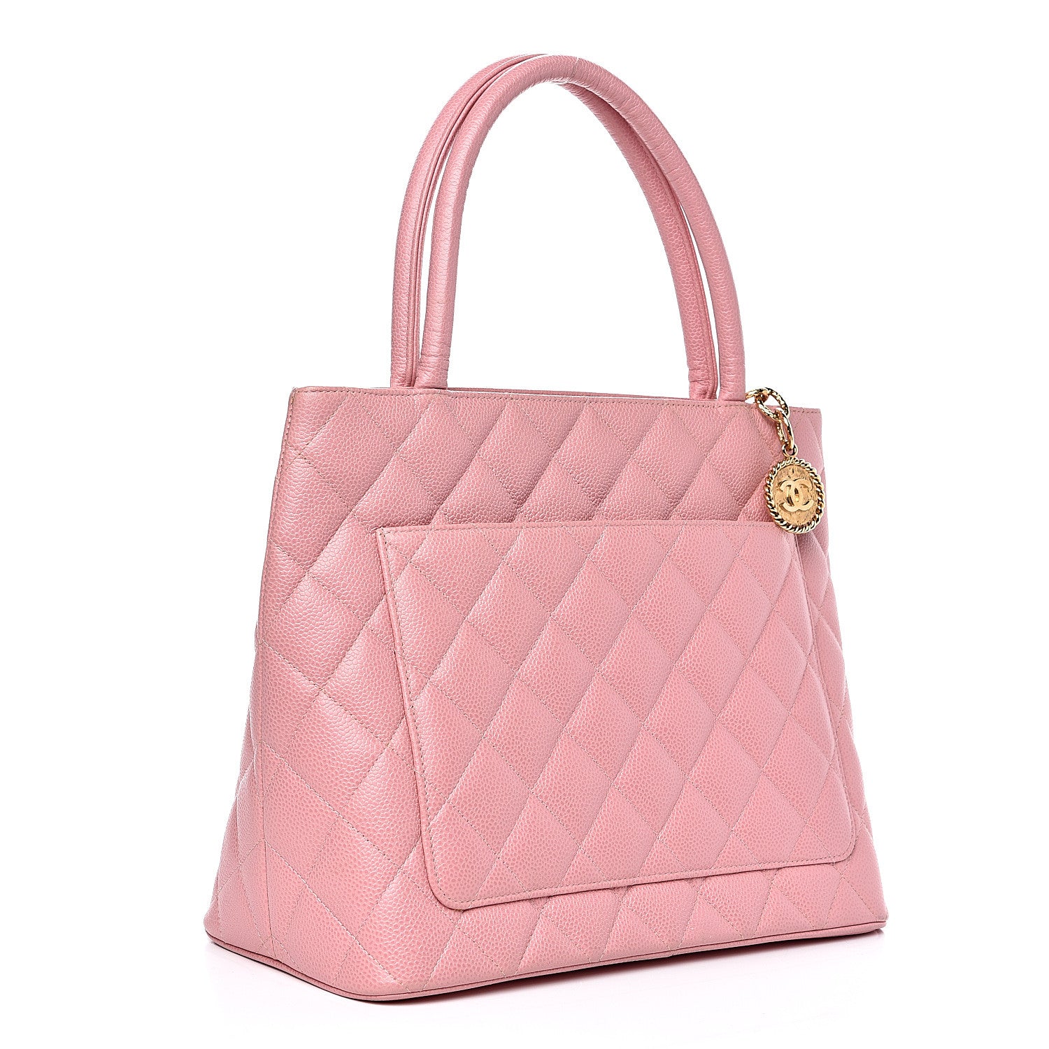 Chanel Caviar Quilted Medallion Tote Light Pink 3 of 14