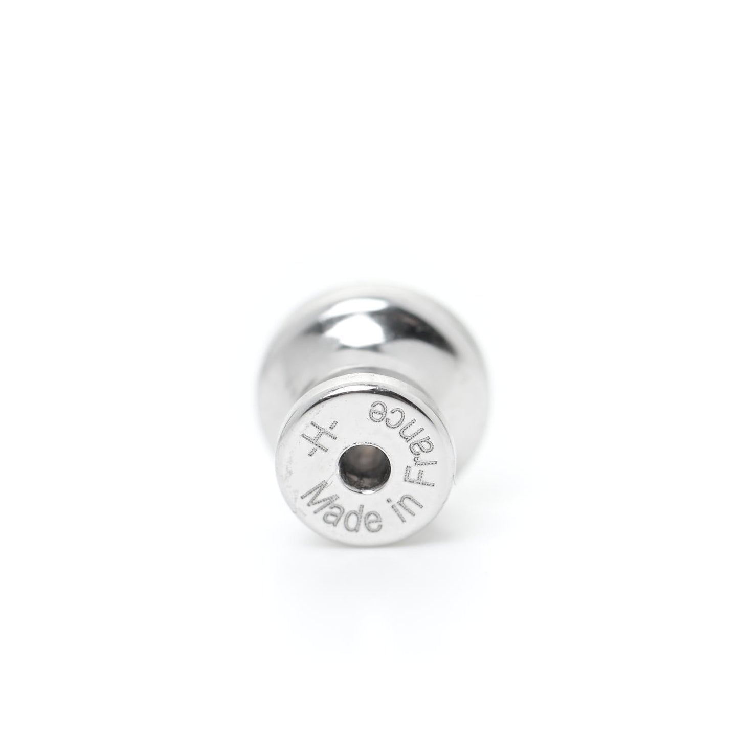 Palladium Lacquered Mini Pop H Earrings Rose Dragee