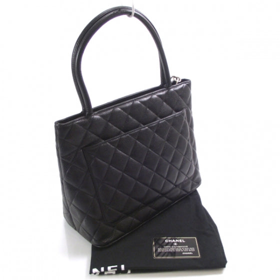 Chanel Caviar Medallion Tote Black 3 of 14