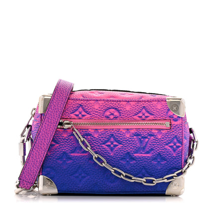 Louis Vuitton Taurillon Illusion Mini Soft Trunk Bleu Rose 1 of 13