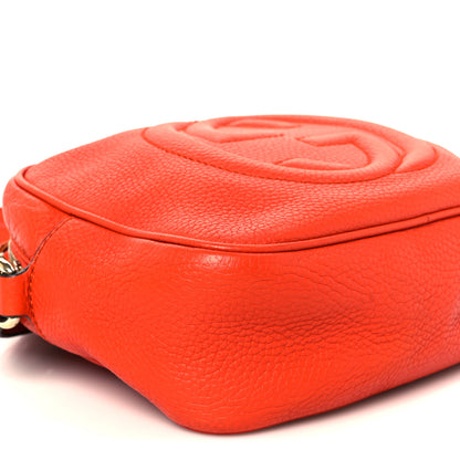 Gucci Pebbled Calfskin Small Soho Disco Bag Sun Orange 10 of 11