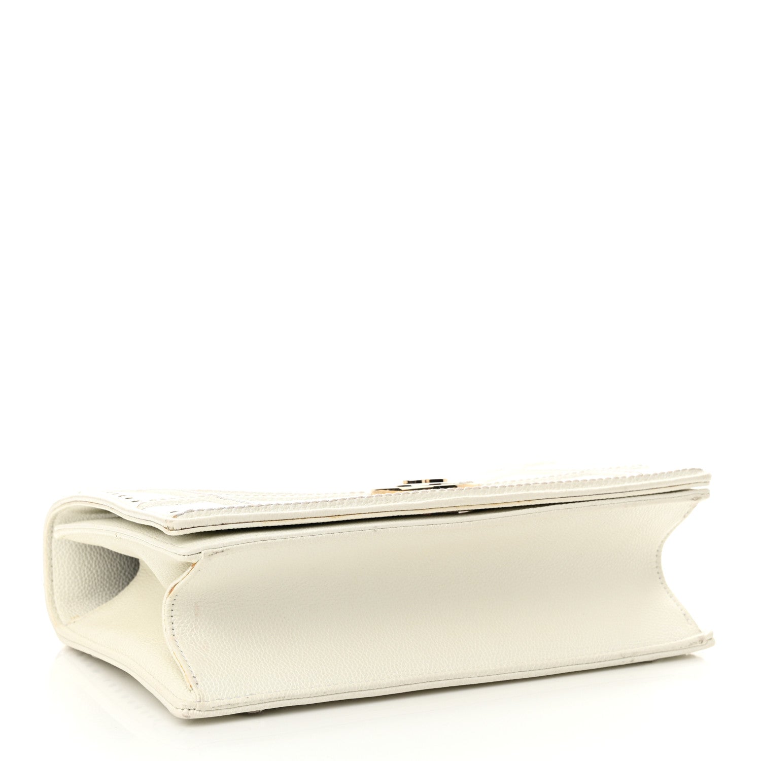 Christian Dior Grained Calfskin Perforated Diorama Flap Bag Latte 4 of 19