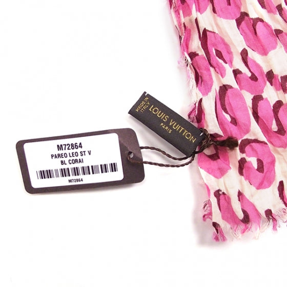 Sprouse Leopard Pareo Scarf Pink