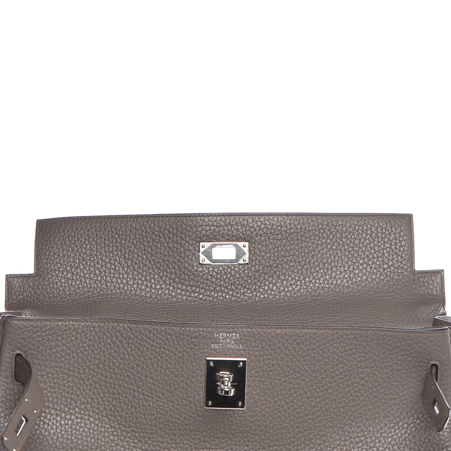 Hermes Taurillon Clemence Kelly Retourne 35 Etain 13 of 40