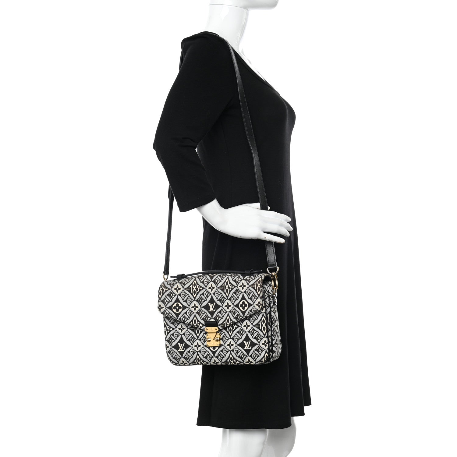 Louis Vuitton Jacquard Since 1854 Pochette Metis Grey 2 of 9