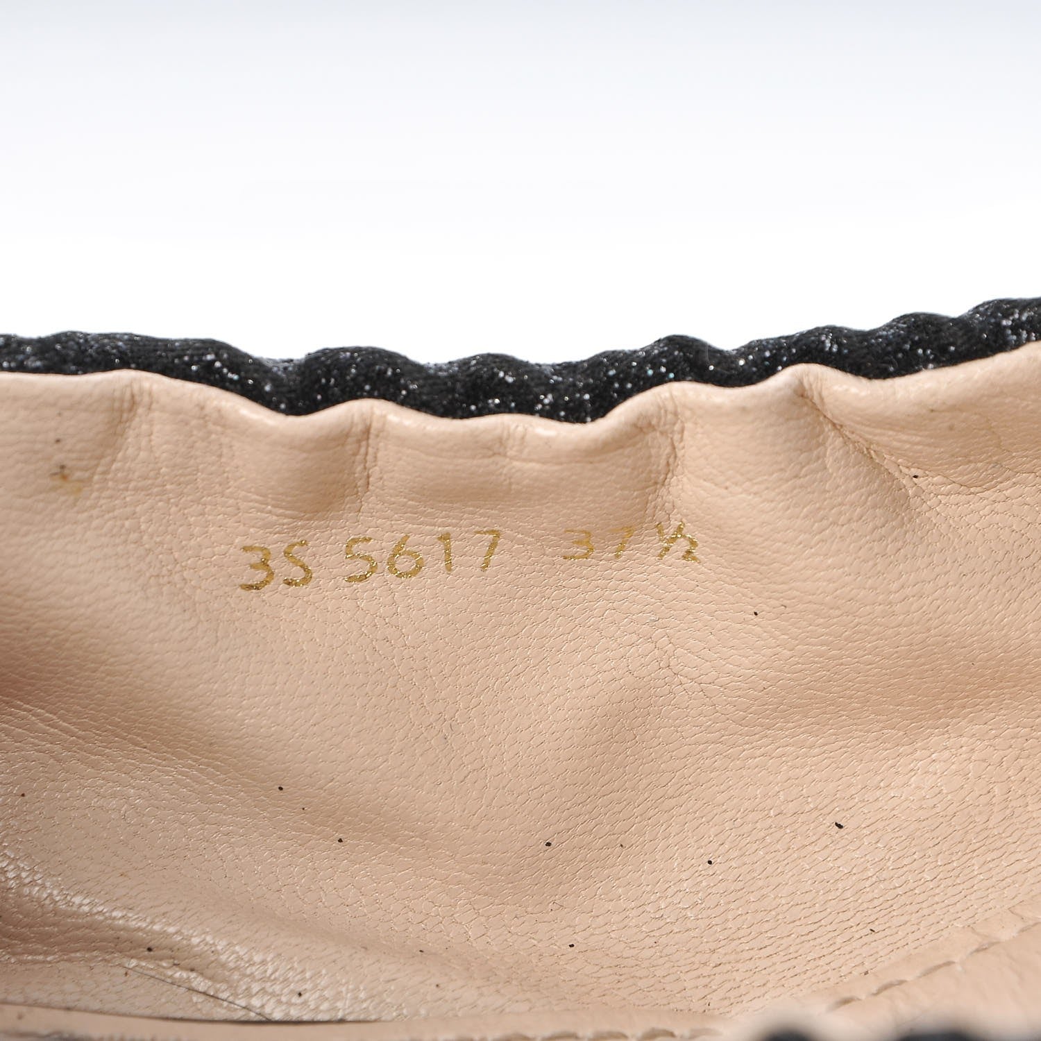 Prada Suede Vernice Glitter Smoking Oxford Ballet Flats 37.5 Black 10 of 10