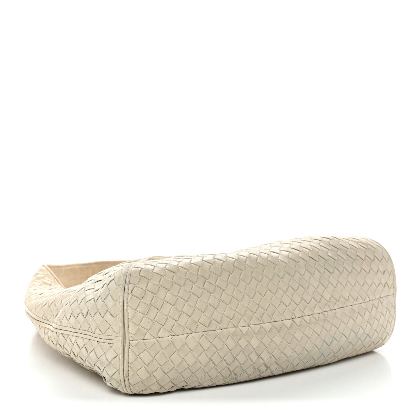 Nappa Intrecciato Ball Hobo White