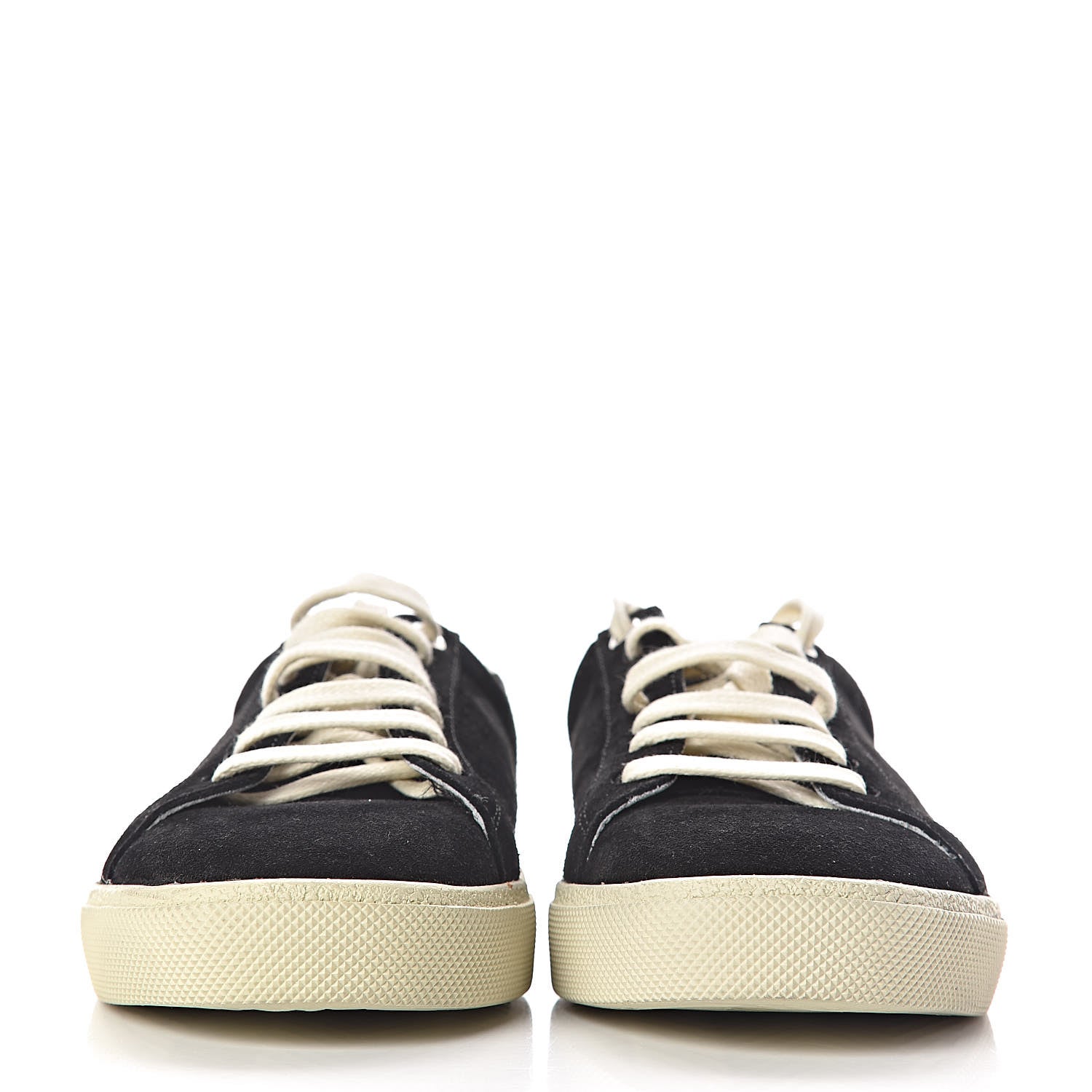 Saint Laurent Distressed Suede Womens Court Classic Sneakers 38.5 Black 2 of 10