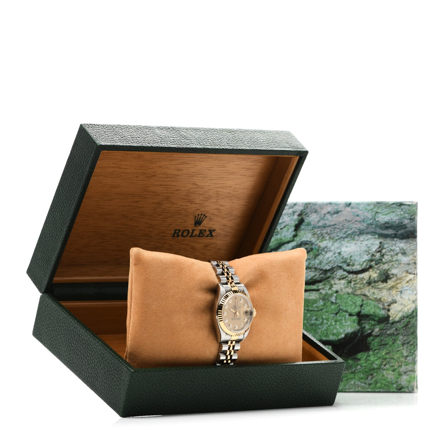Stainless Steel 18K Yellow Gold Diamond 26mm Oyster Perpetual Datejust Watch Champagne 79173