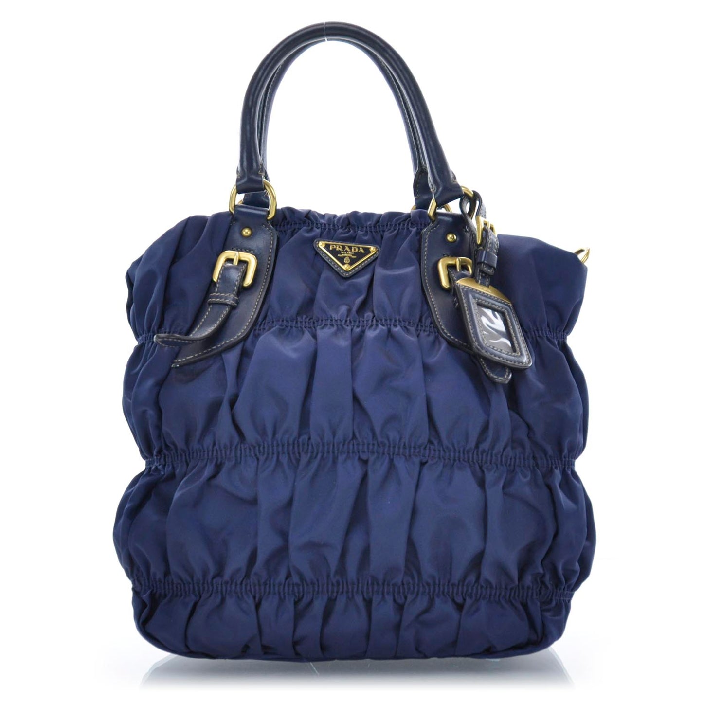 Tessuto Nylon Gaufre Tote Blue