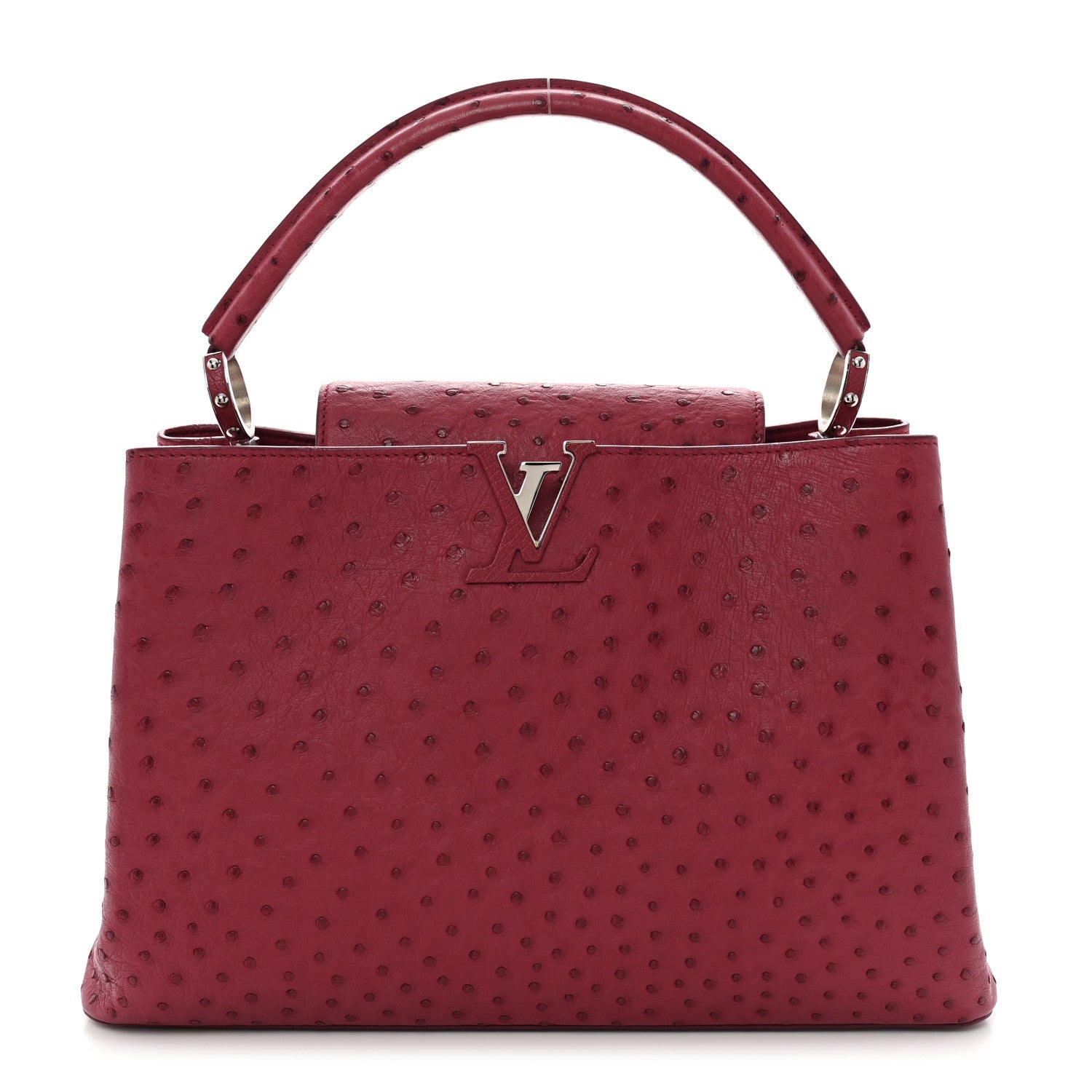 Louis Vuitton Ostrich Capucines MM Fuchsia 1 of 11