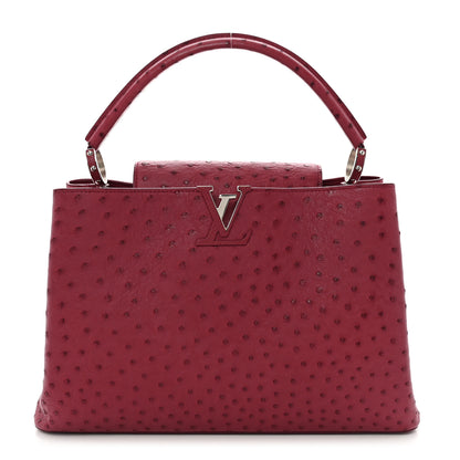Louis Vuitton Ostrich Capucines MM Fuchsia 1 of 11