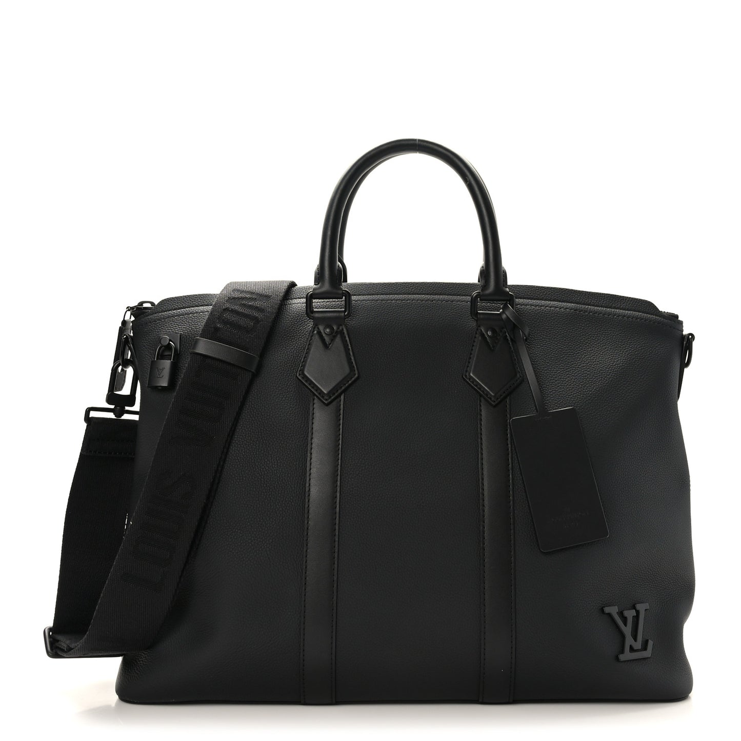 Calfskin Lockit Tote Black
