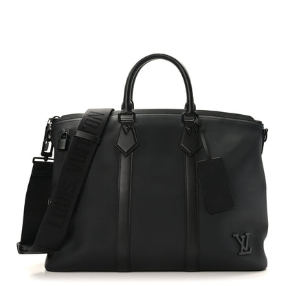 Louis Vuitton Calfskin Lockit Tote Black 1 of 8