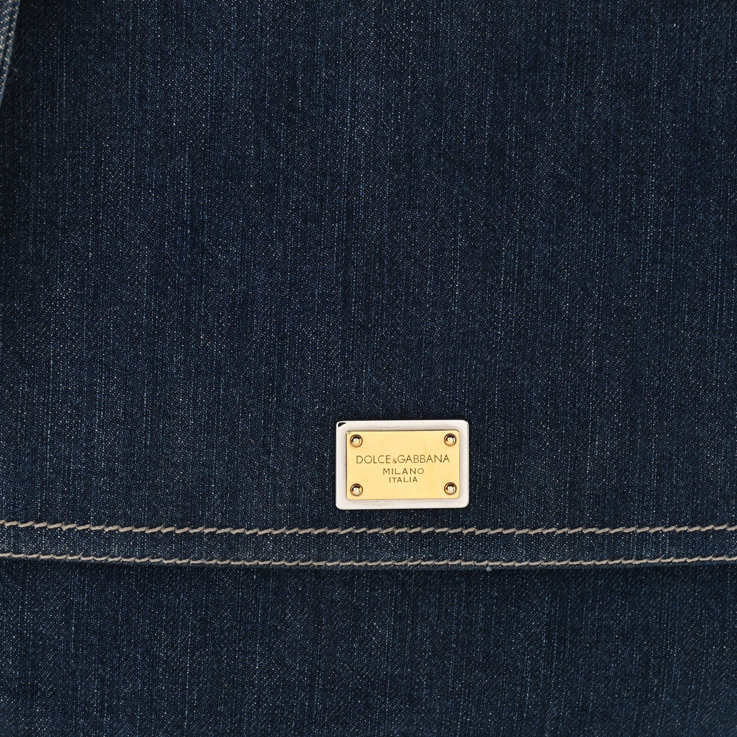 Denim Large Miss Sicily Satchel Blue