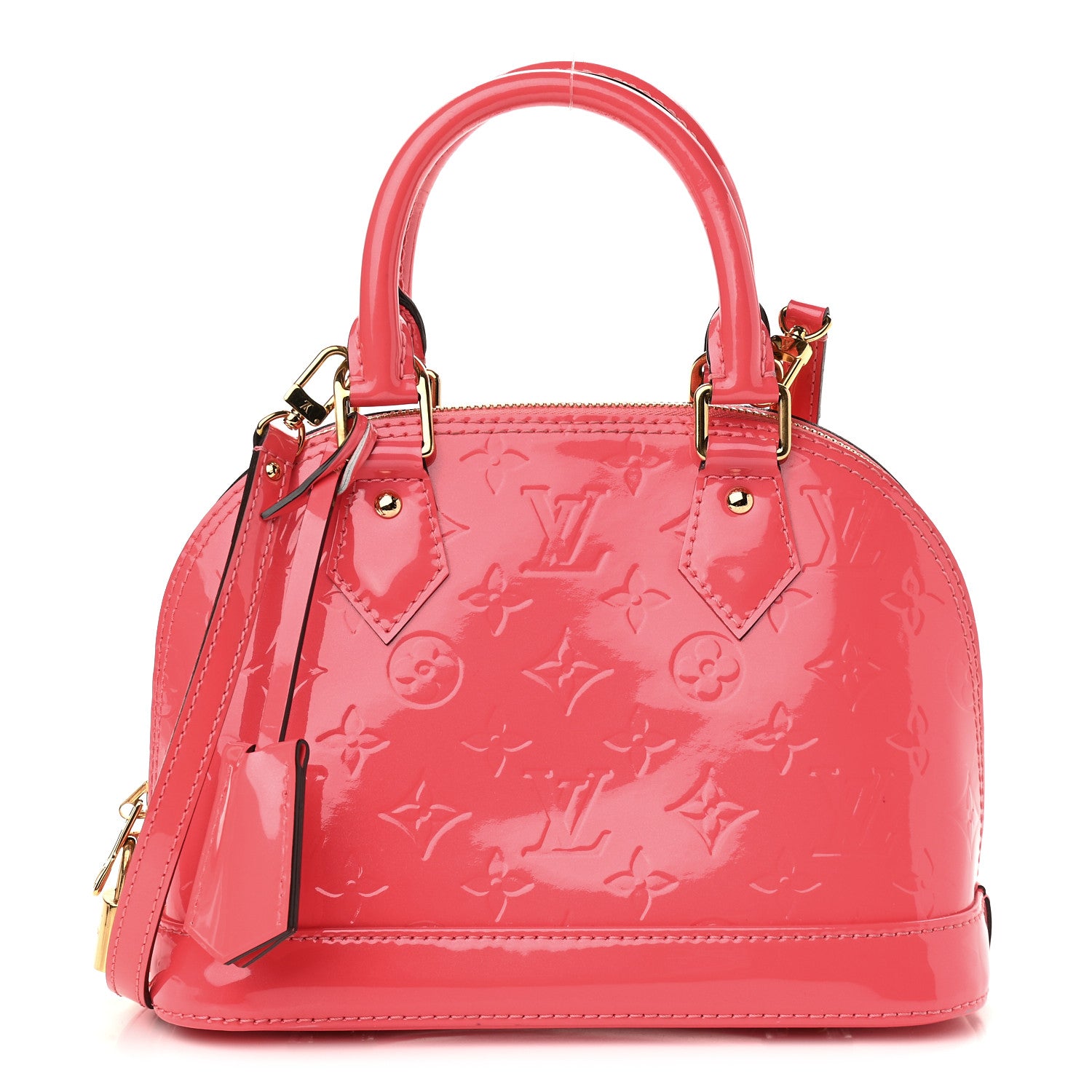 Louis Vuitton Vernis Alma BB Rose Litchi 1 of 11