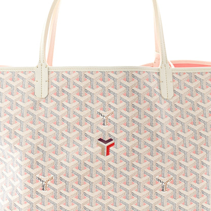 Goyard Goyardine Saint Louis Claire Voie GM White Pink 9 of 11