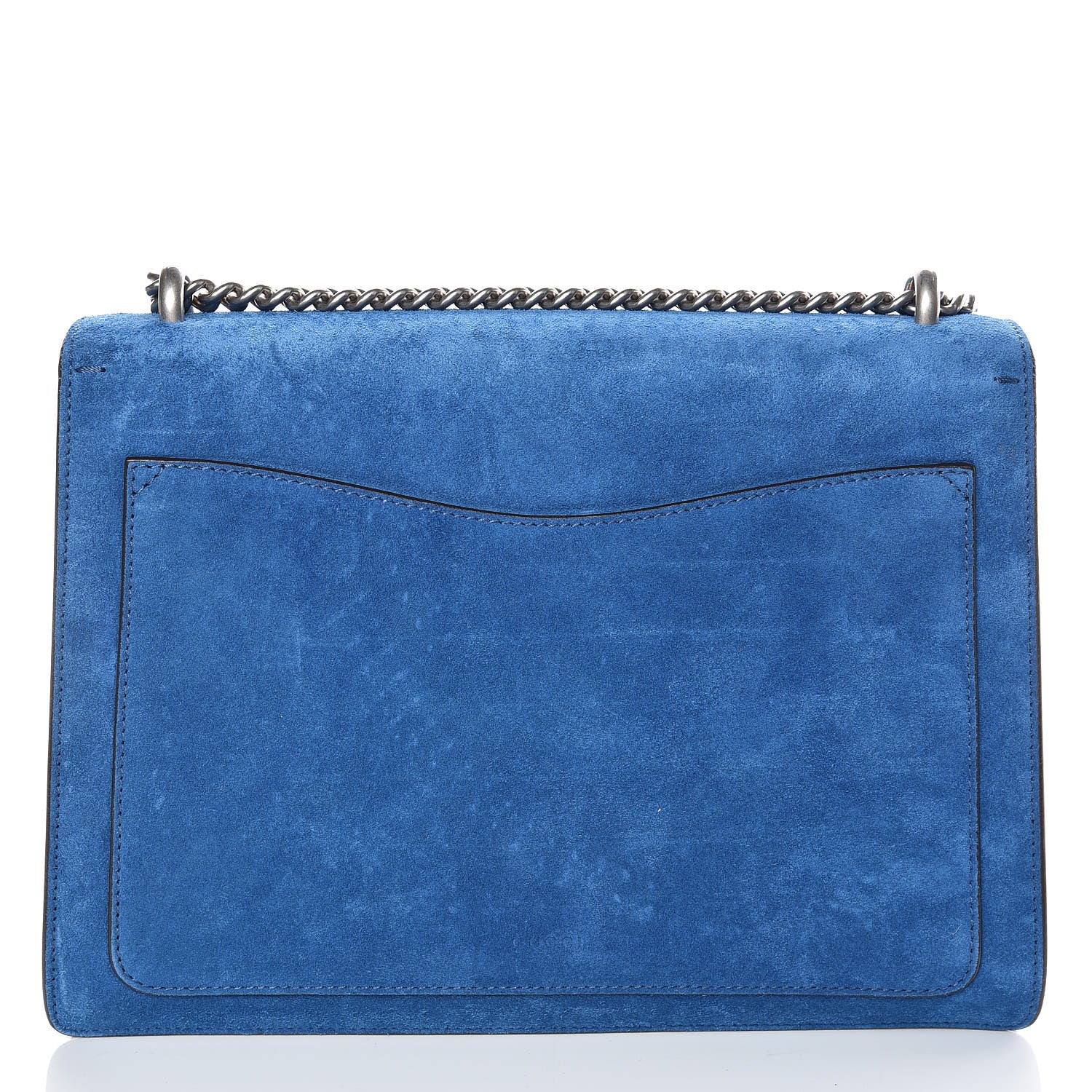 Gucci Suede Medium Dionysus Shoulder Bag Blue 12 of 14
