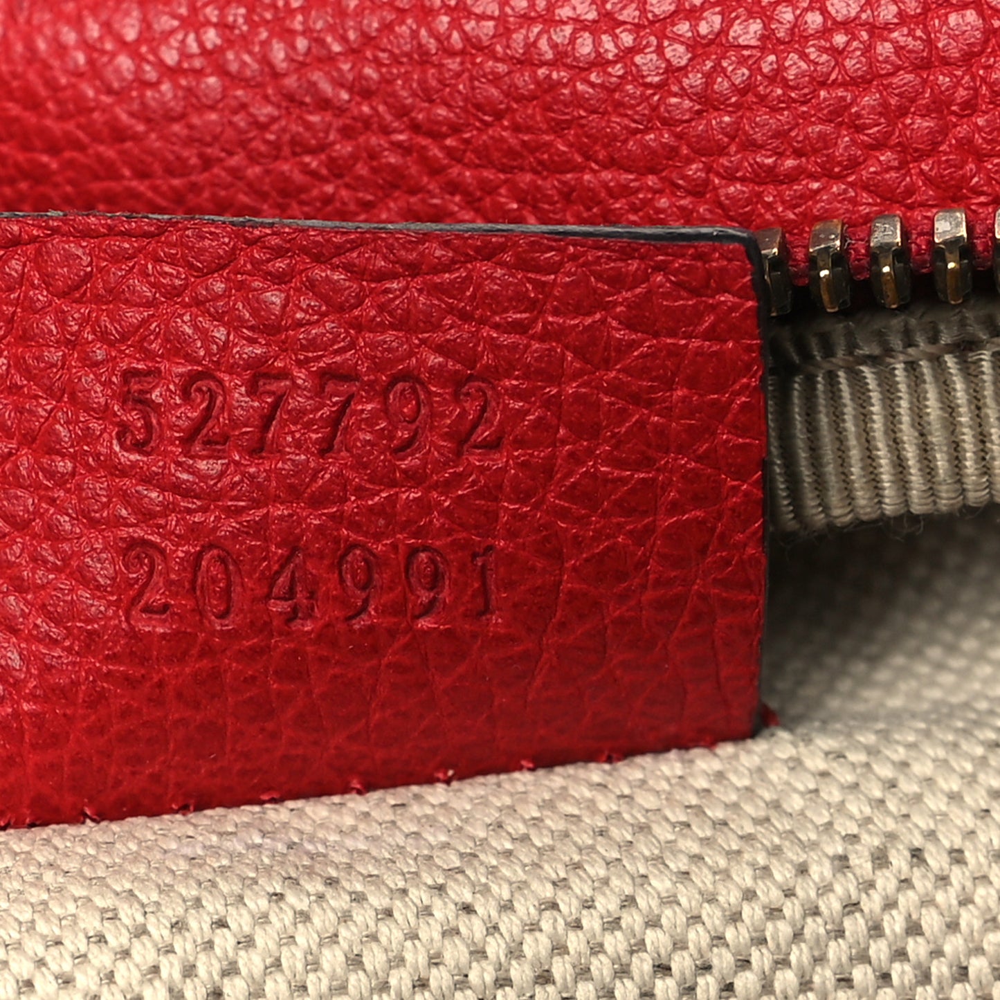 Grained Calfskin Small Logo Belt Bag Hibiscus Red