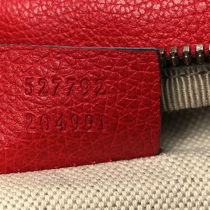 Gucci Grained Calfskin Small Logo Belt Bag Hibiscus Red 7 of 9
