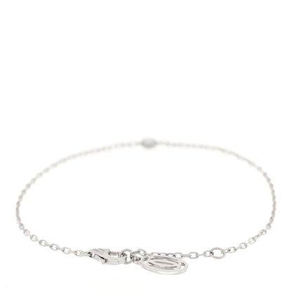 Cartier 18K White Gold Diamond SM D'Amour Bracelet 2 of 3
